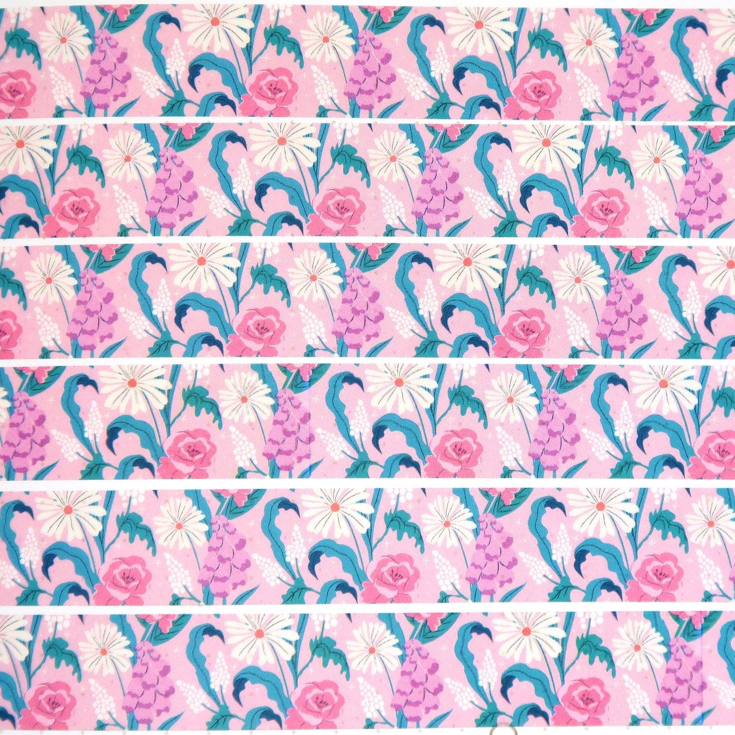 Pink Flower Pattern Washi Tape