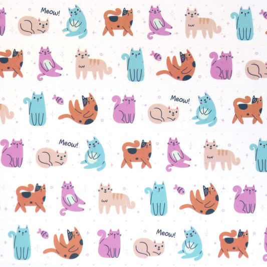 Colorful Cats Washi Tape