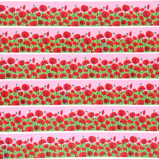 Poppies Border Washi Tape