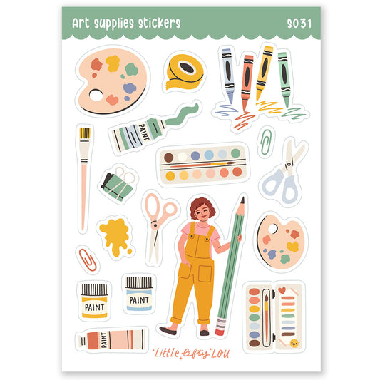 Art Supplies Stickers (S031)