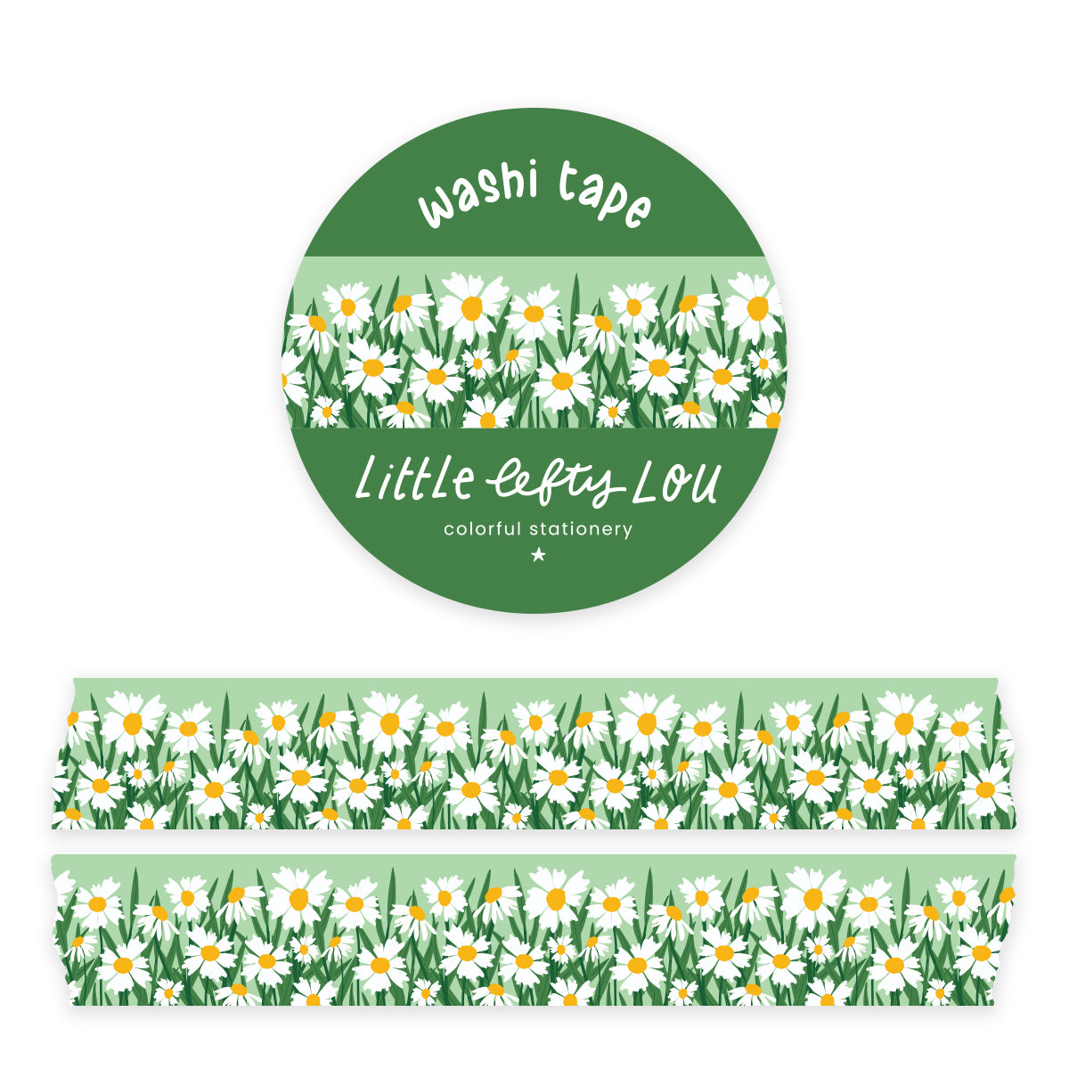 Daisies Border Washi Tape