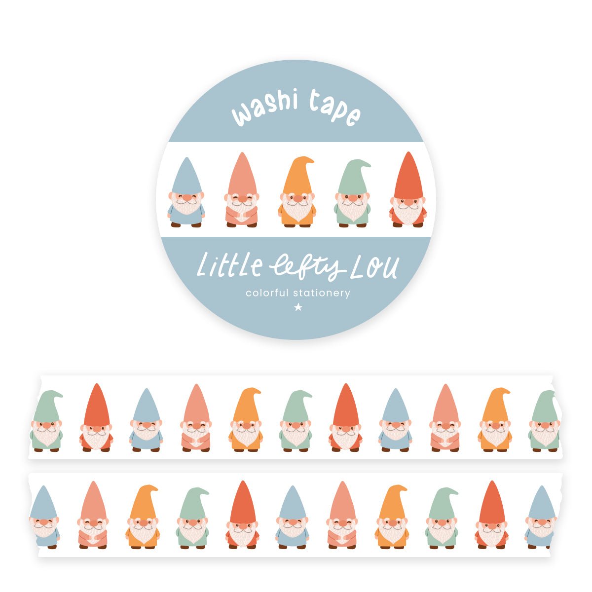 Garden Gnomes Washi Tape