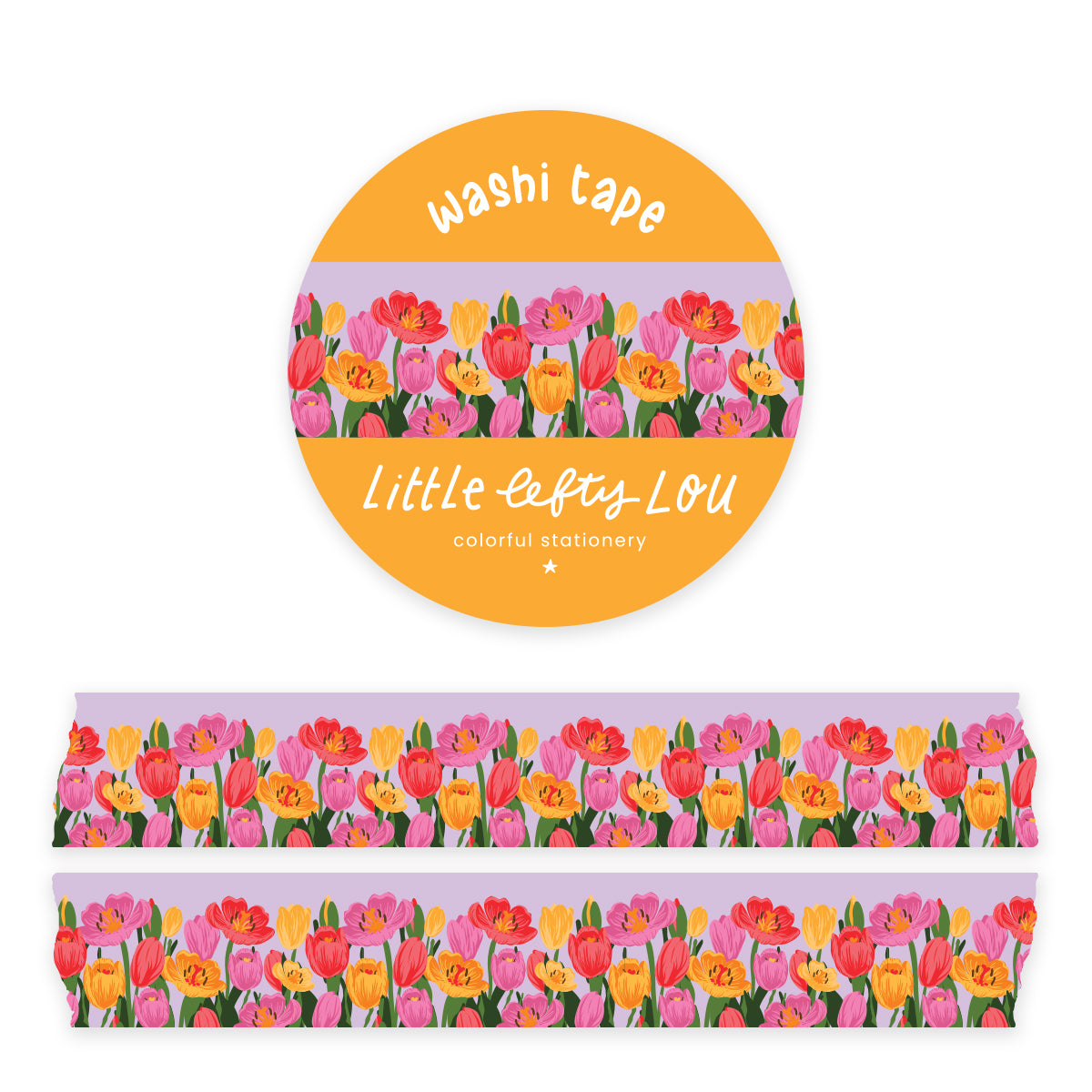 Tulips Border Washi Tape