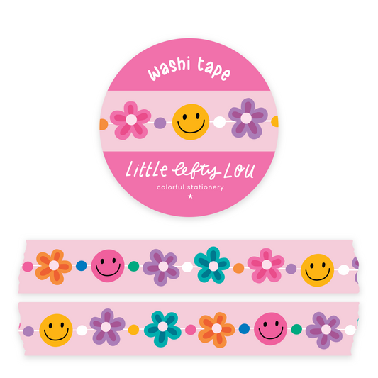 Friendship Bracelet Flowers Washi Tape