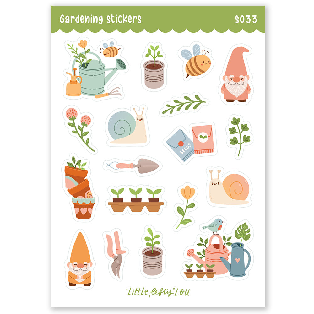 Gardening Stickers (S033)