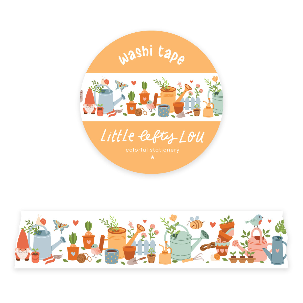 Wide Gardening Washi Tape