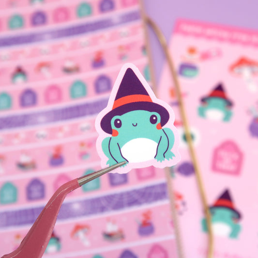 Pastel Witchy Frog Stickers (S029)